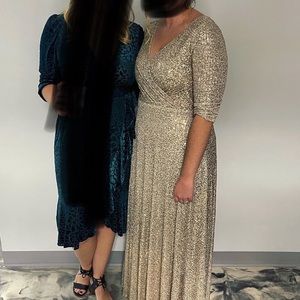 Gold sequin size 10 dress from David’s Bridal worn once!